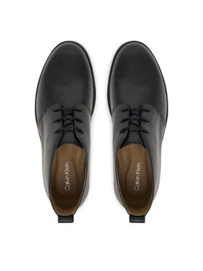 Calvin Klein Trzewiki Ess Rubber Desert Boot Lth HM0HM01979 Czarny