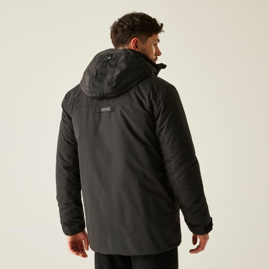 Kurtka męska zimowa ocieplana przeciwdeszczowa Marron