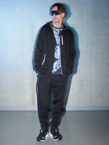 4F Spodnie dresowe joggery męskie - czarne S