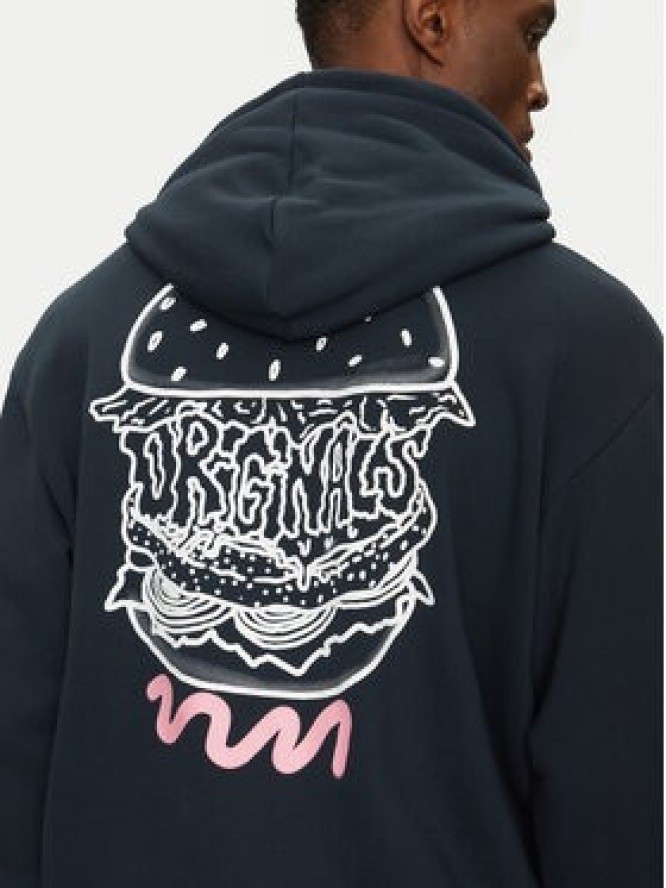 adidas Bluza Q12 Street Burger JN5694 Granatowy Loose Fit