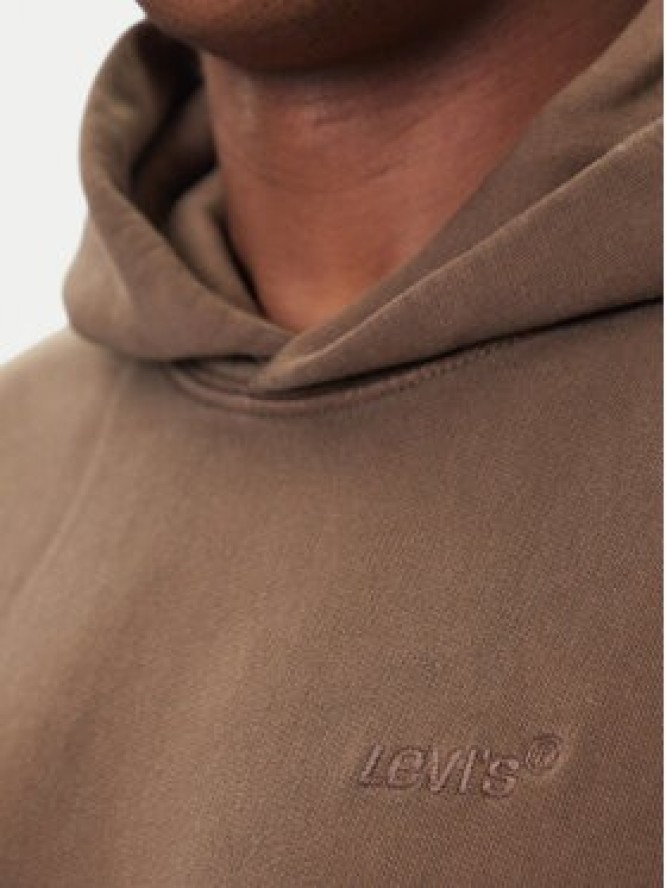 Levi's® Bluza Authentic A8435-0033 Brązowy Relaxed Fit