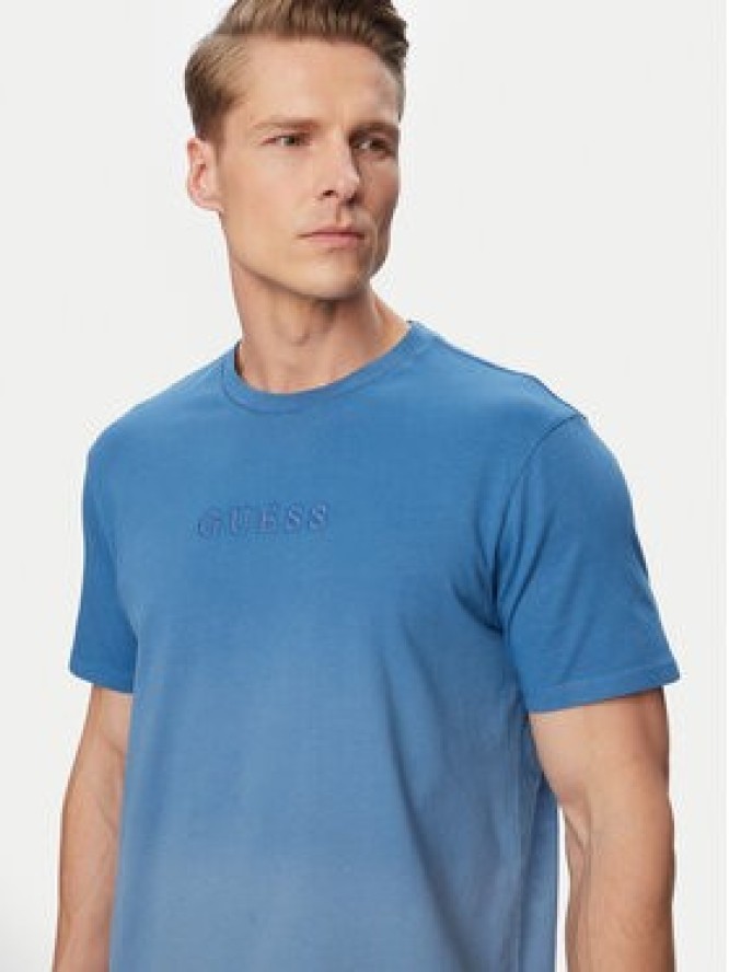 Guess T-Shirt M6GI29 K3258 Niebieski Regular Fit