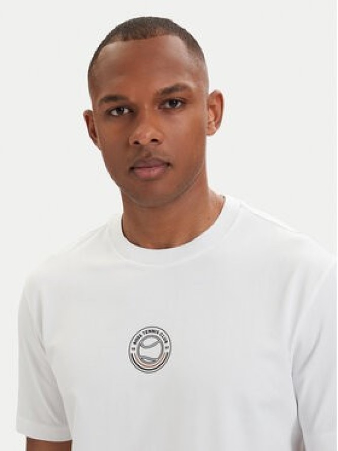 BOSS T-Shirt Open 50560293 Biały Relaxed Fit