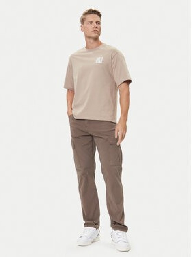 The North Face T-Shirt Connect NF0A8E3Y Beżowy Relaxed Fit