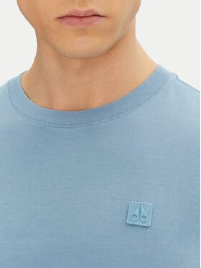 Moose Knuckles T-Shirt Duluth M15MT759 Niebieski Regular Fit