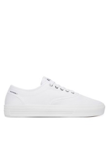 Tommy Hilfiger Tenisówki Th Vulc Cup Long Lace Canvas FM0FM05874 Biały