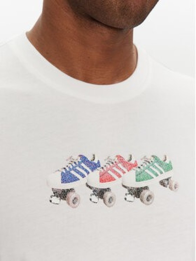 adidas T-Shirt Roller JD0706 Biały Regular Fit