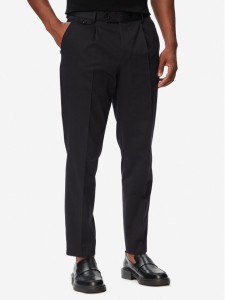 BOSS Spodnie materiałowe H-Perin 50567533 Granatowy Tapered Fit
