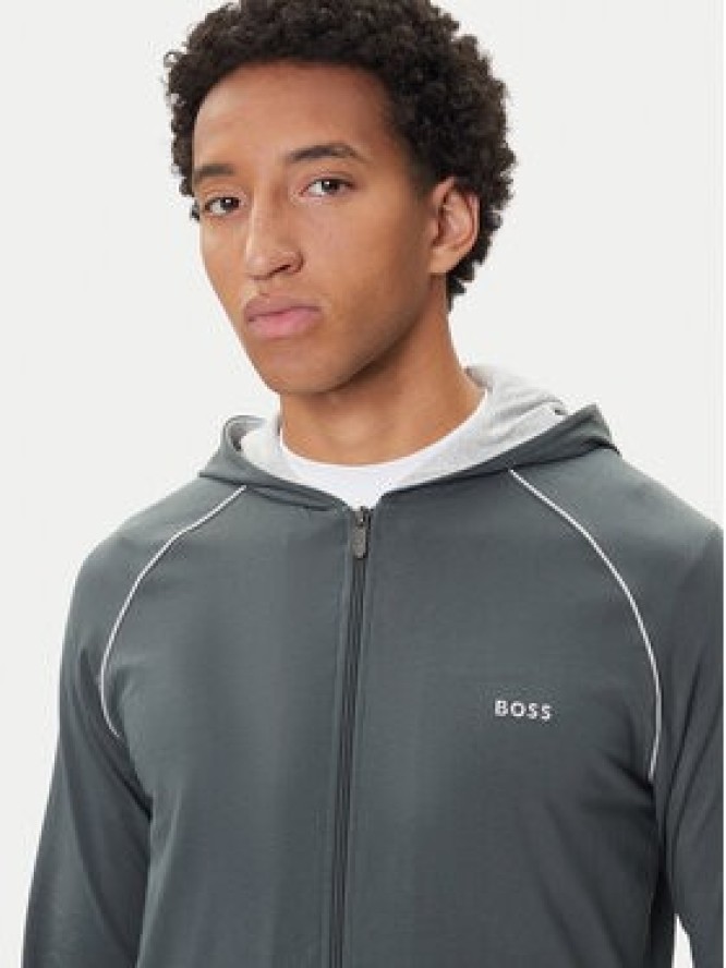 BOSS Bluza Mix&Match 50515313 Zielony Regular Fit