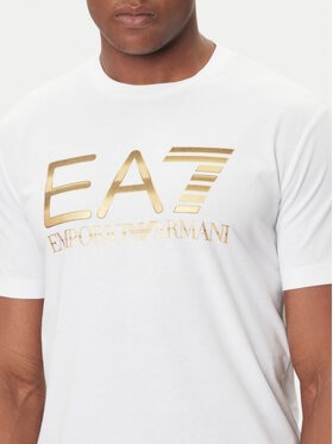 EA7 Emporio Armani T-Shirt 7M001189 AF17789 U0002 Biały Regular Fit