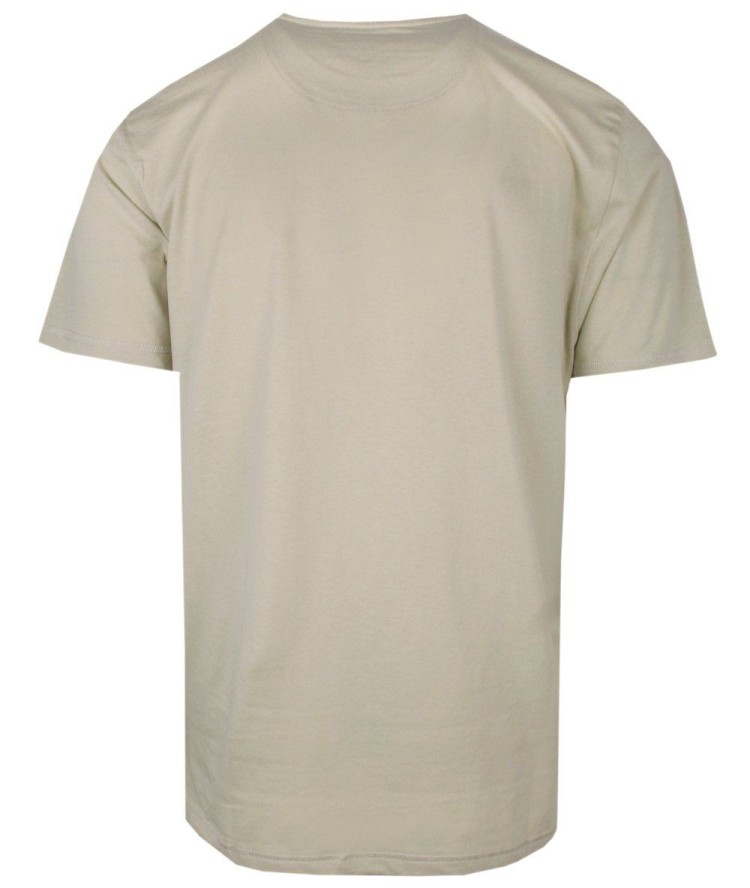 Męski T-Shirt (Koszulka) z Kieszonką, Bez Nadruku - Brave Soul - Jasny Beż