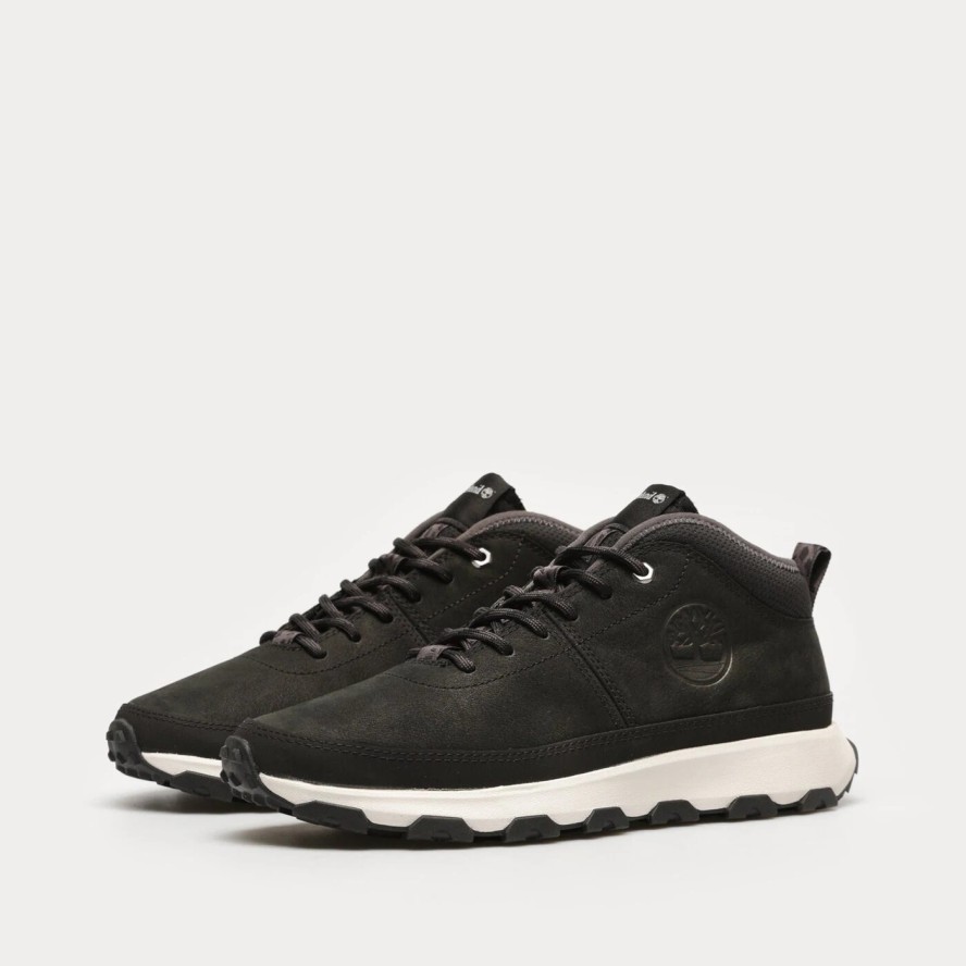 Timberland Winsor Trail MID LACE UP SNEAKER JET BLACK Trzewiki męskie