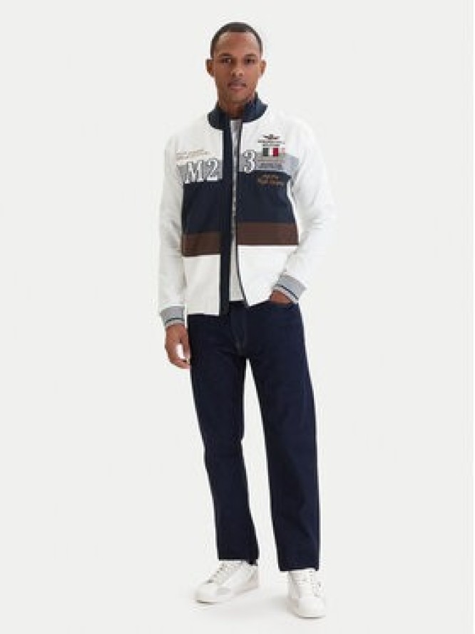Aeronautica Militare Bluza 261FE2095UF00674 Biały Regular Fit
