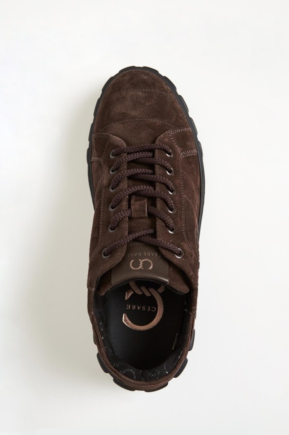Sneakersy męskie zamszowe CESARE CASADEI