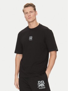 HUGO T-Shirt Deckies_RB 50542766 Czarny Regular Fit