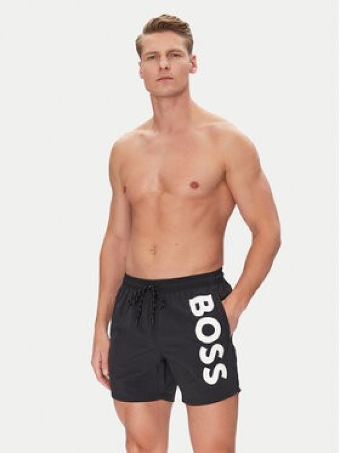 BOSS Szorty kąpielowe Octopus 50514502 Czarny Regular Fit