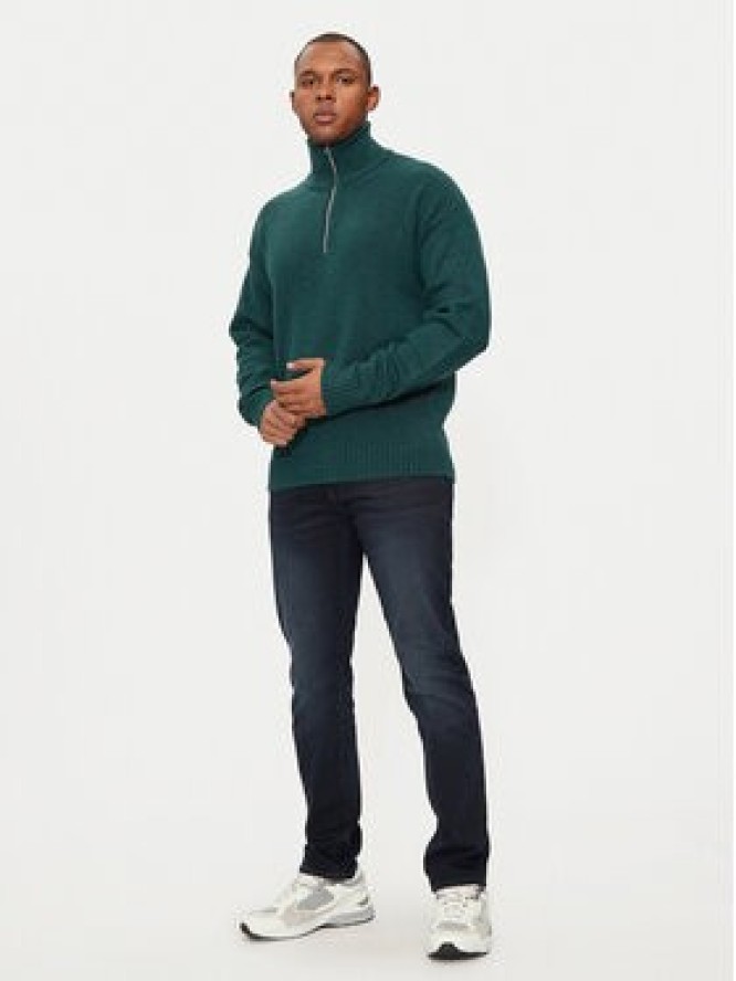 Jack & Jones Sweter Ollie 12241817 Zielony Relaxed Fit