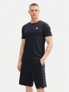 EA7 Emporio Armani T-Shirt 8NPT16 PJRGZ 1562 Granatowy Regular Fit