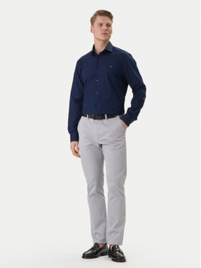 Tommy Hilfiger Koszula MW0MW38347 Granatowy Slim Fit