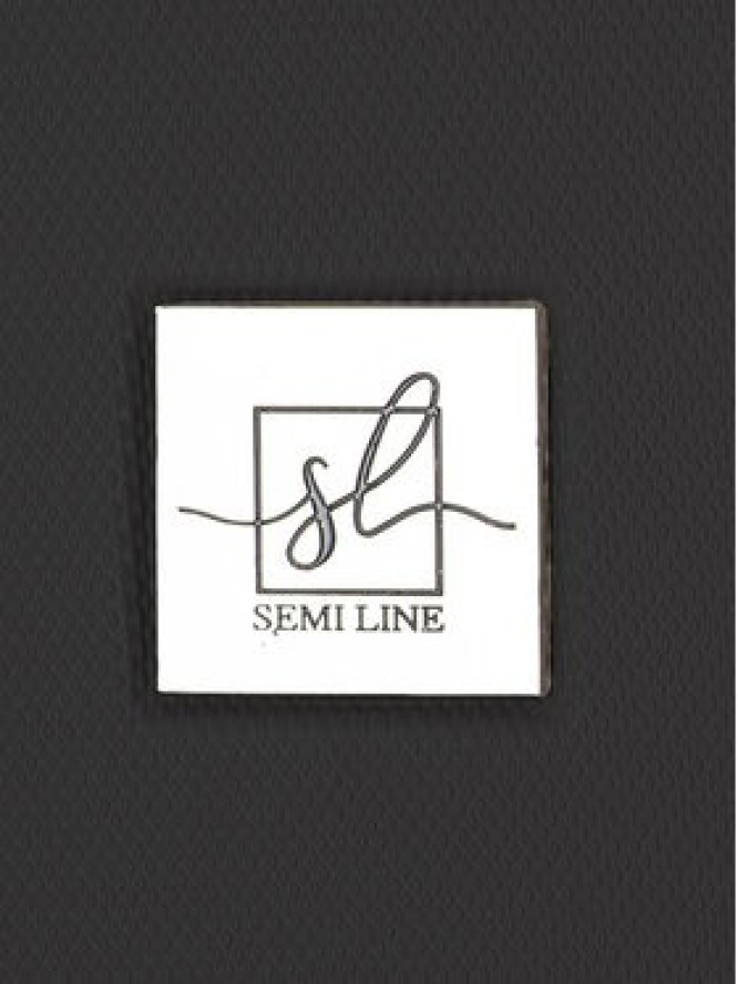 Semi Line Walizka średnia T5671-3 Czarny