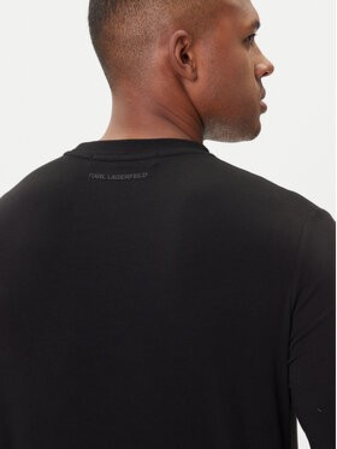 KARL LAGERFELD Longsleeve 755052 554235 Czarny Regular Fit