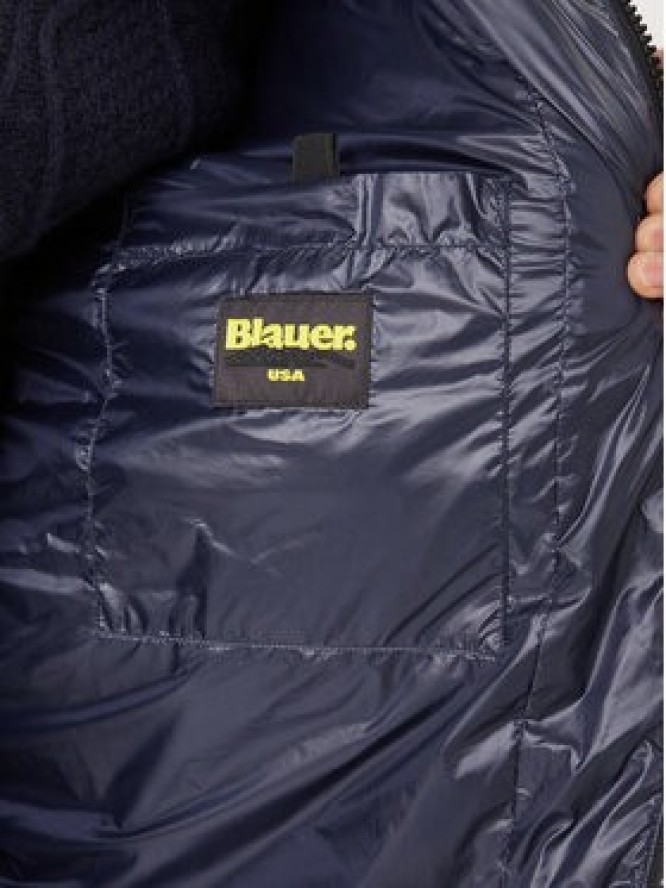 Blauer Kurtka puchowa Impermeabile 25WBLUK03068 Granatowy Regular Fit
