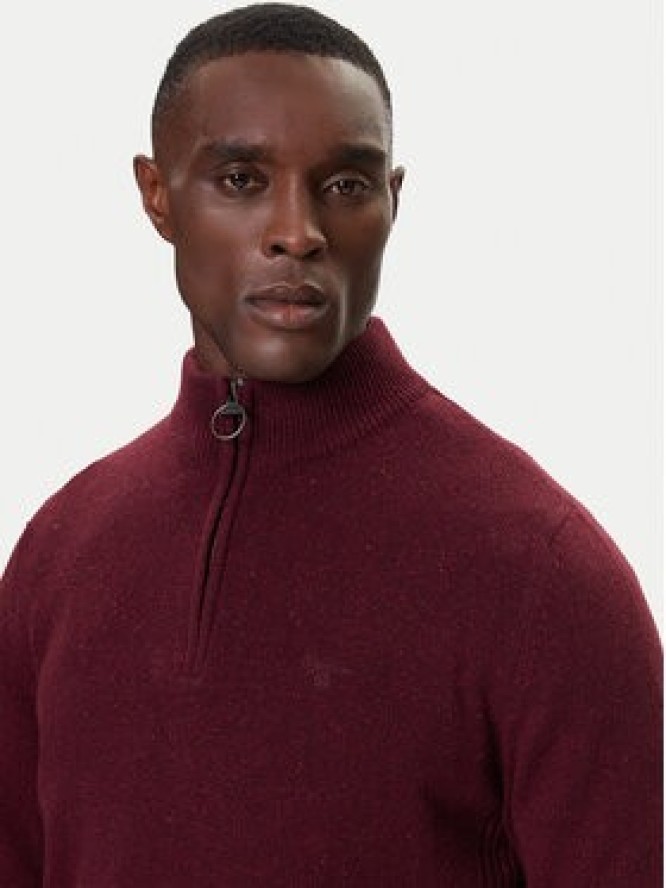 Barbour Sweter Tisbury MKN1187RE53 Bordowy Regular Fit