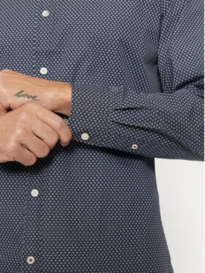 Jack & Jones Koszula Matheo 12261090 Czarny Slim Fit