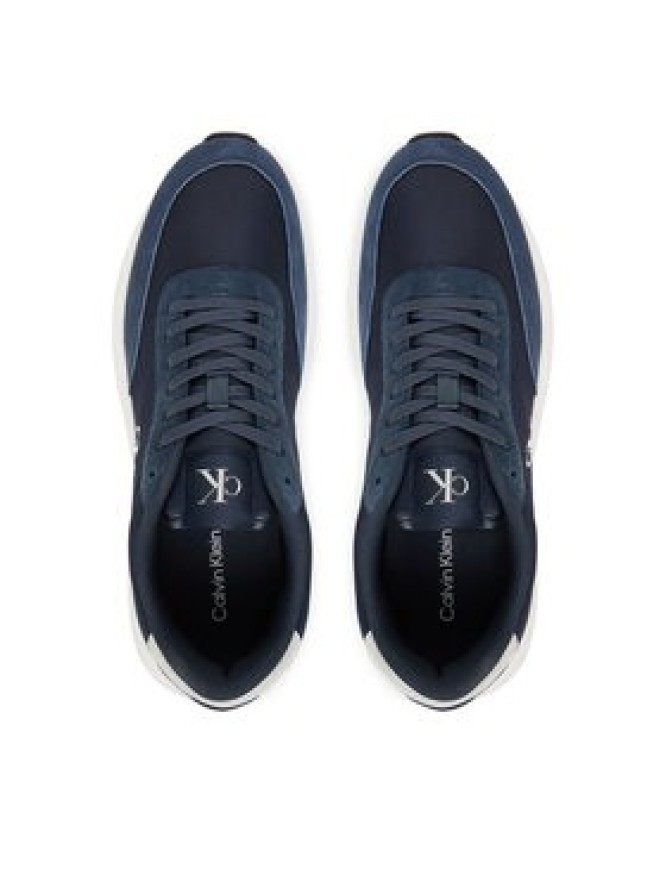 Calvin Klein Jeans Sneakersy Athleisure Runner Laceup Ny-Su YM0YM01370 Granatowy