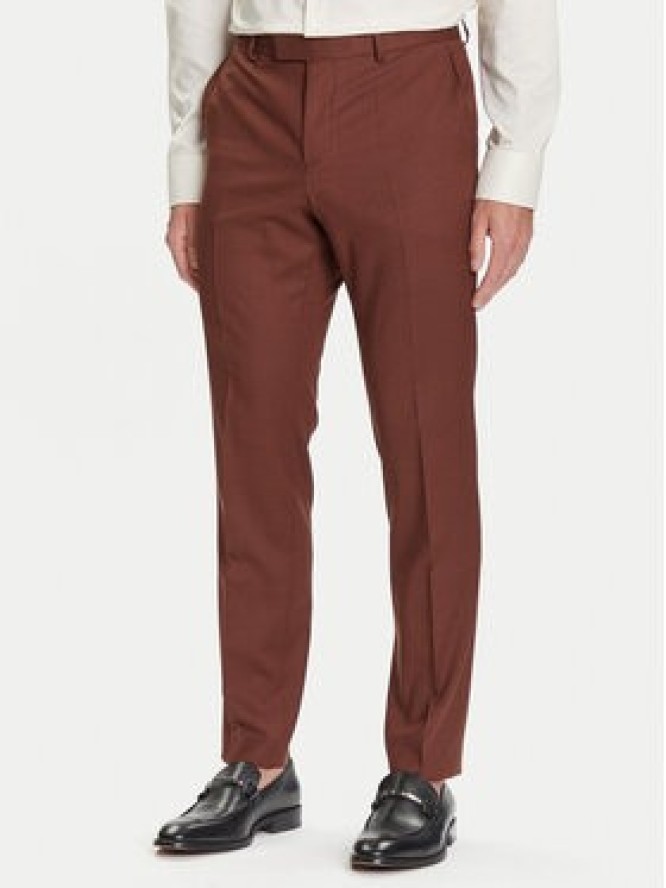 BOSS Garnitur H-Huge 50546080 Brązowy Slim Fit