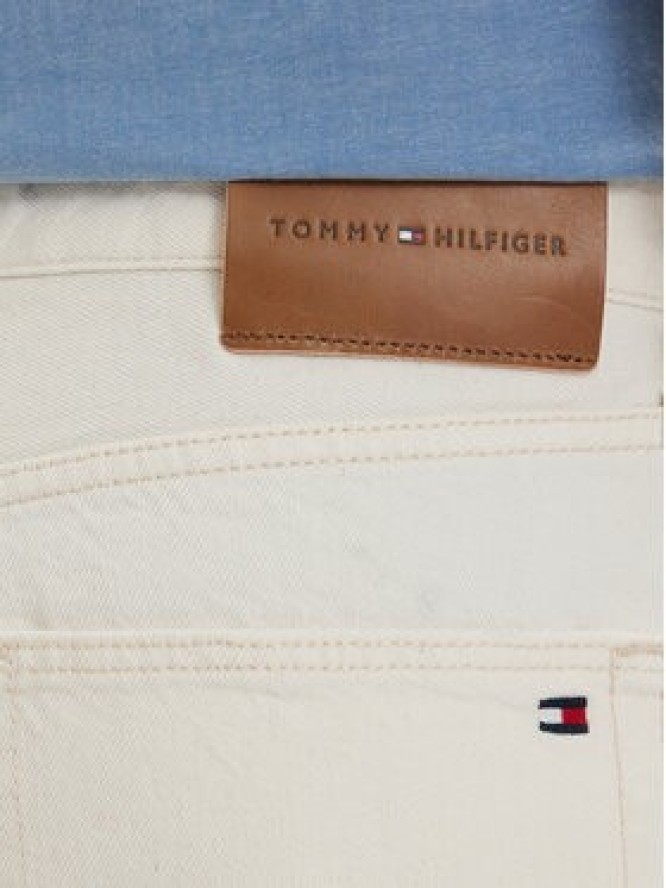 Tommy Hilfiger Szorty jeansowe Dover Washed MW0MW42556 Kremowy Regular Fit