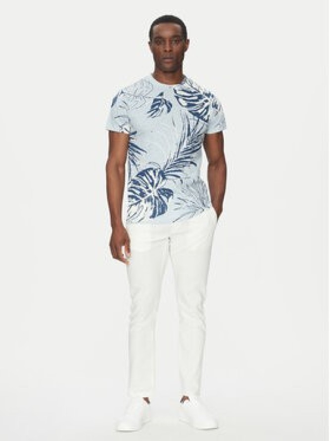 INDICODE Spodnie materiałowe Vitamin 60-333 Biały Slim Fit