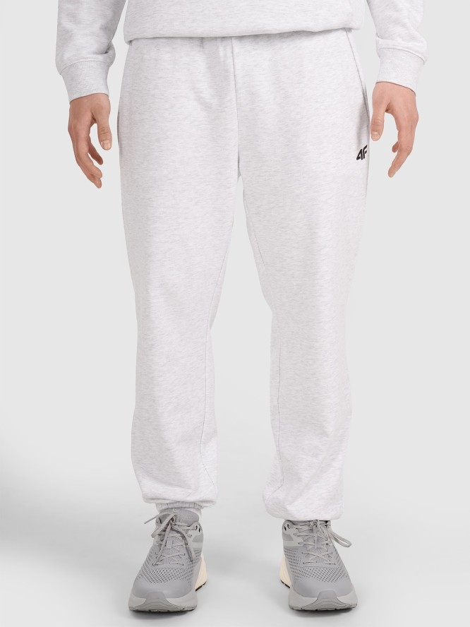 4F Spodnie dresowe joggery męskie - szare 3XL