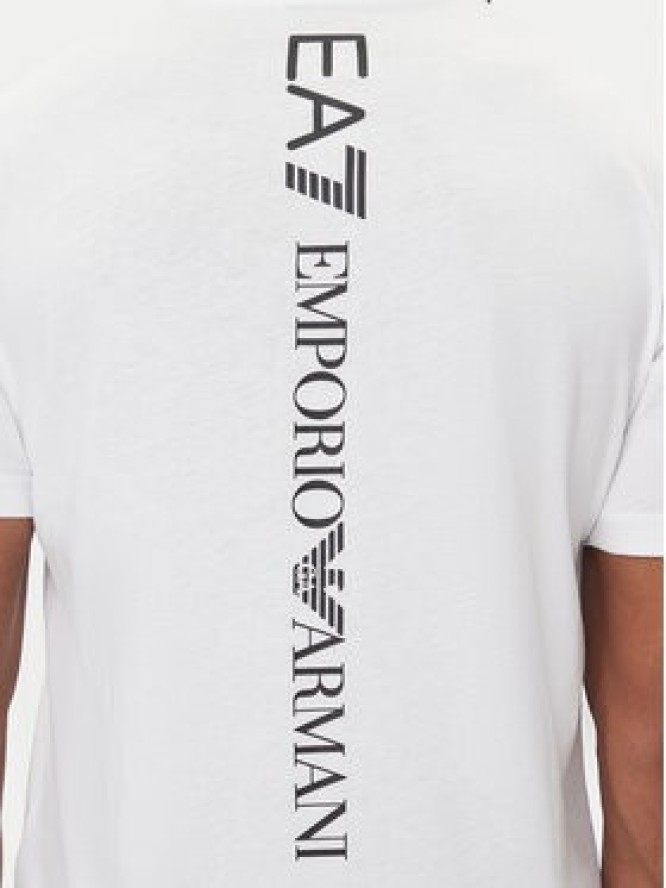 EA7 Emporio Armani T-Shirt 7M000567 AF10375 M0003 Biały Regular Fit