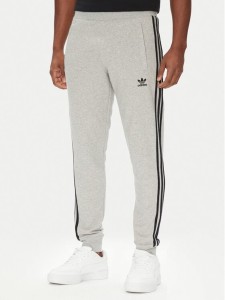 adidas Spodnie dresowe adicolor 3-Stripes JY1387 Szary Slim Fit