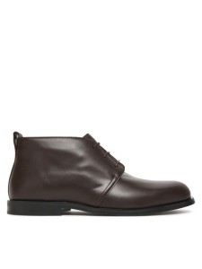 Calvin Klein Trzewiki Ess Rubber Desert Boot Lth HM0HM01979 Brązowy