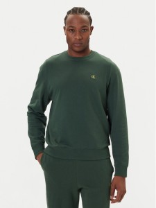 Calvin Klein Jeans Bluza LV04RC296G Zielony Regular Fit