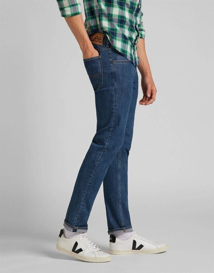 LEE DAREN ZIP FLY MĘSKIE SPODNIE JEANSOWE JEANSY MID STONE WASH L707NLWL 112118300