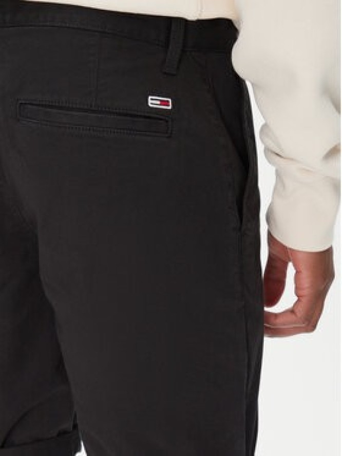 Tommy Jeans Szorty materiałowe Scanton DM0DM21950 Czarny Slim Fit