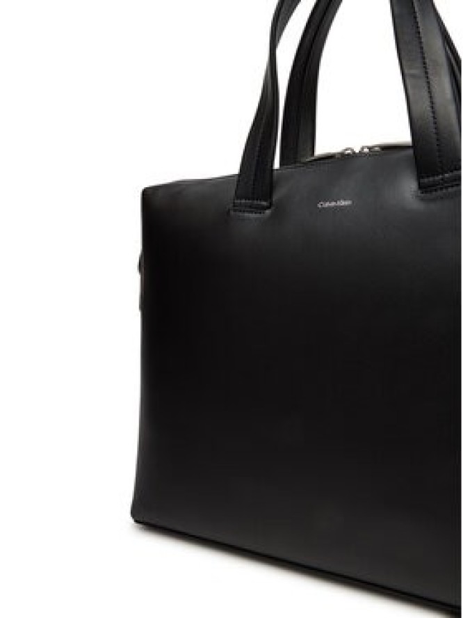 Calvin Klein Torba na laptopa Ck Premium Leather Laptop Bag K50K512939 Czarny