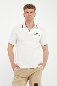 Polo męskie z haftem AERONAUTICA MILITARE