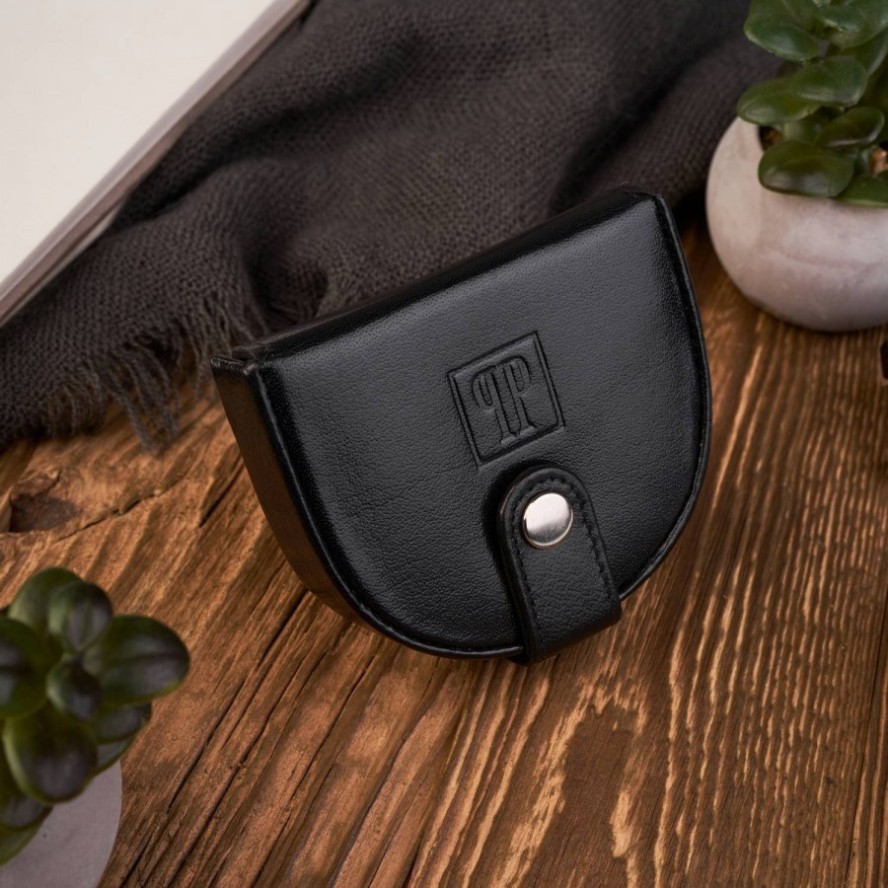 Podkówka skórzana PAOLO PERUZZI T-50-BL czarna