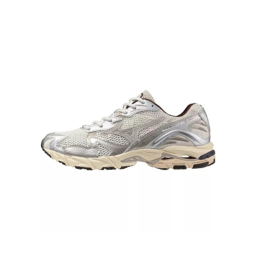 Buty do biegania Mizuno Wave Rider 10 Białe/Srebrne/Brązowe