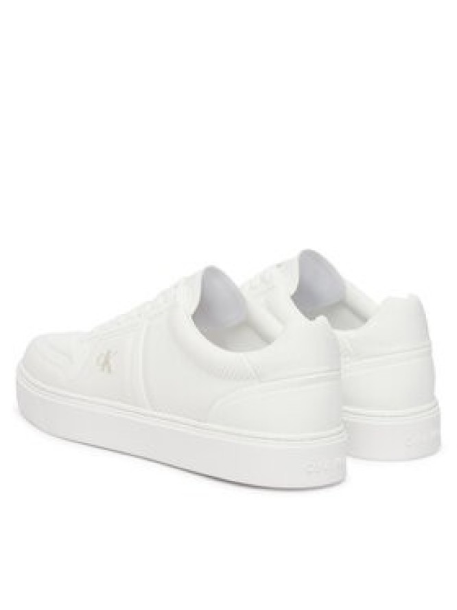 Calvin Klein Sneakersy Classic Cups Laceup Knit HM0HM02130 Biały