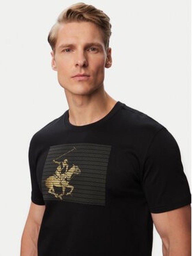 Beverly Hills Polo Club T-Shirt M1617-HR Czarny Regular Fit