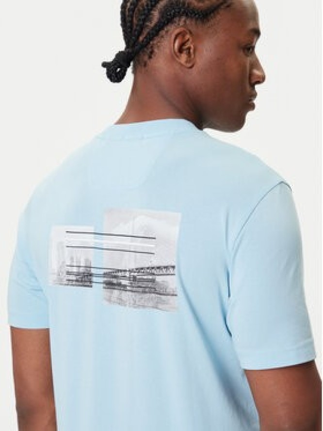 BOSS T-Shirt Photoprint 50545869 Błękitny Relaxed Fit