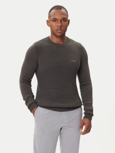 Aeronautica Militare Sweter 252MA1571UL00409 Szary Slim Fit