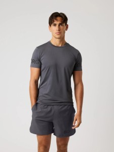 bjorn_borg BORG T-SHIRT z recyklowanego poliestru - ASPHALT