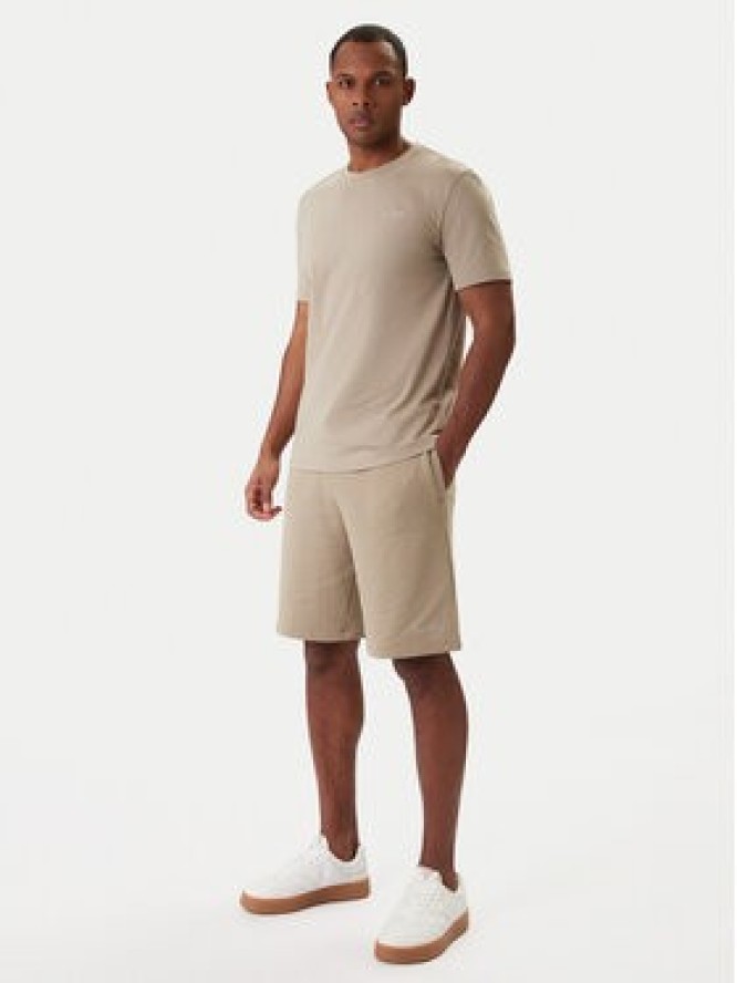 Guess Szorty sportowe Z6RD06 KAIJ1 Beżowy Regular Fit