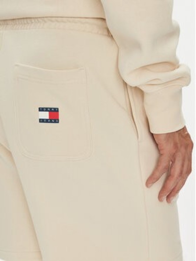 Tommy Jeans Szorty sportowe New Classic Beach DM0DM21781 Beżowy Relaxed Fit